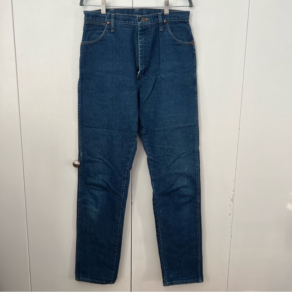 90s Wrangler 14MWG Cowgirl Blue 15x34 Vintage Made in USA Jeans Womens